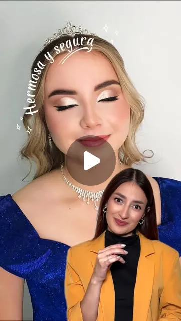 Una quinceañera y su mamá, maquilladas por Etérea
